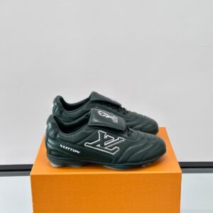 LV Men Black Leather Sneakers