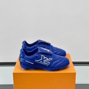 LV Men Blue Leather Sneakers
