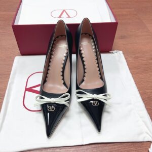 Valentino Women Black Patent Leather Heels