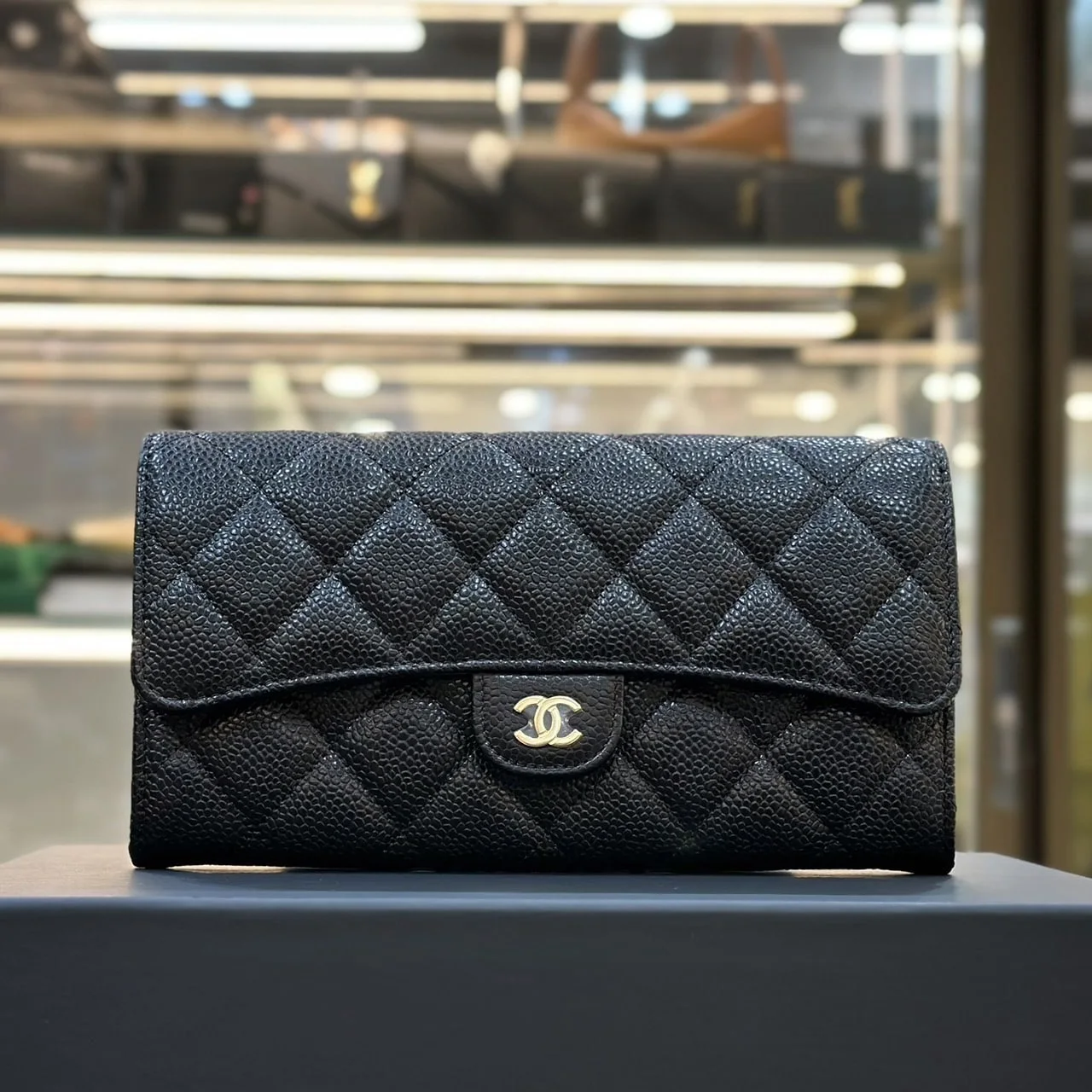 Chanel long Wallet Gold Hradware