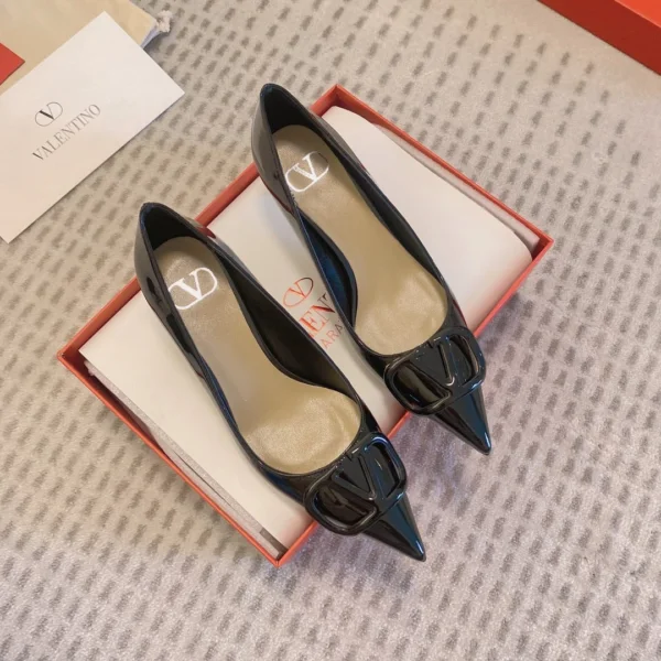 Valentino Women Black Patent Leather Pumps