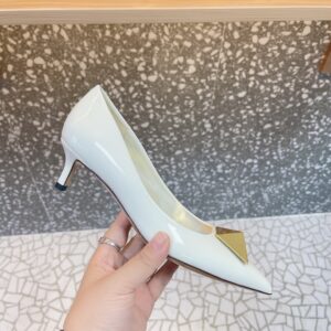 Valentino Women White Patent Leather Heels