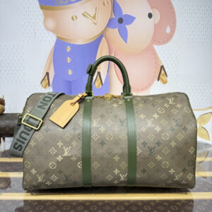 Louis Vuitton Keepall Bandoulière Khaki Green Monogram