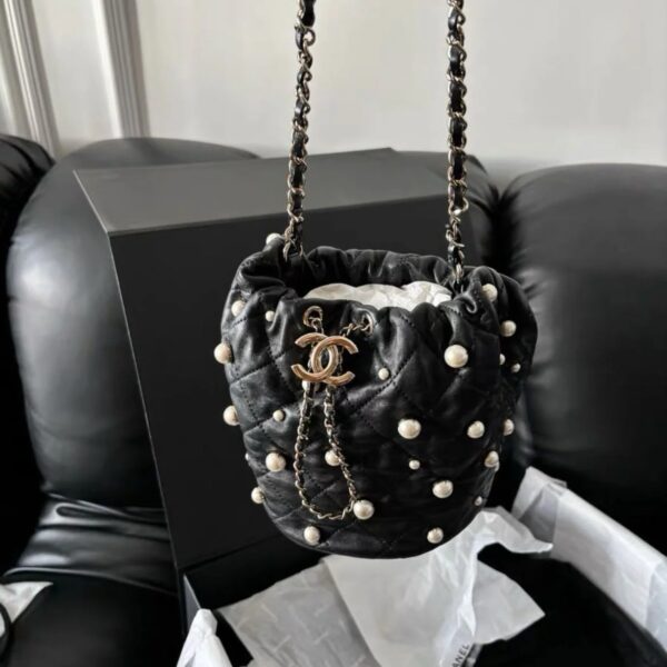 Chanel Bucket Pearl Bag SS21