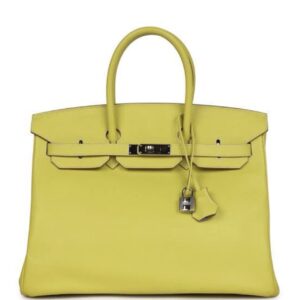 Hermes Birkin 35 Lime togo leather
