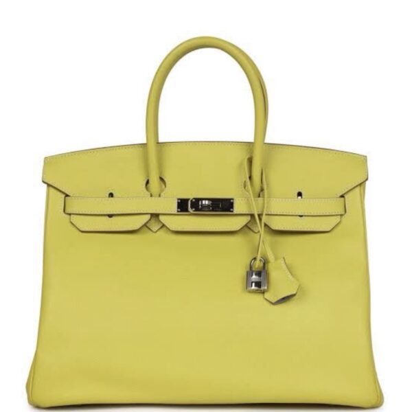 Hermes Birkin 35 Lime togo leather