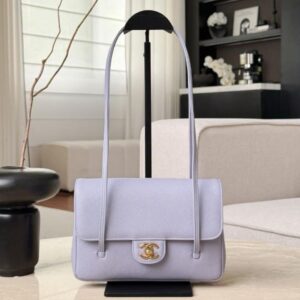 Chanel Small Preppy Coco Flap Bag in Purple