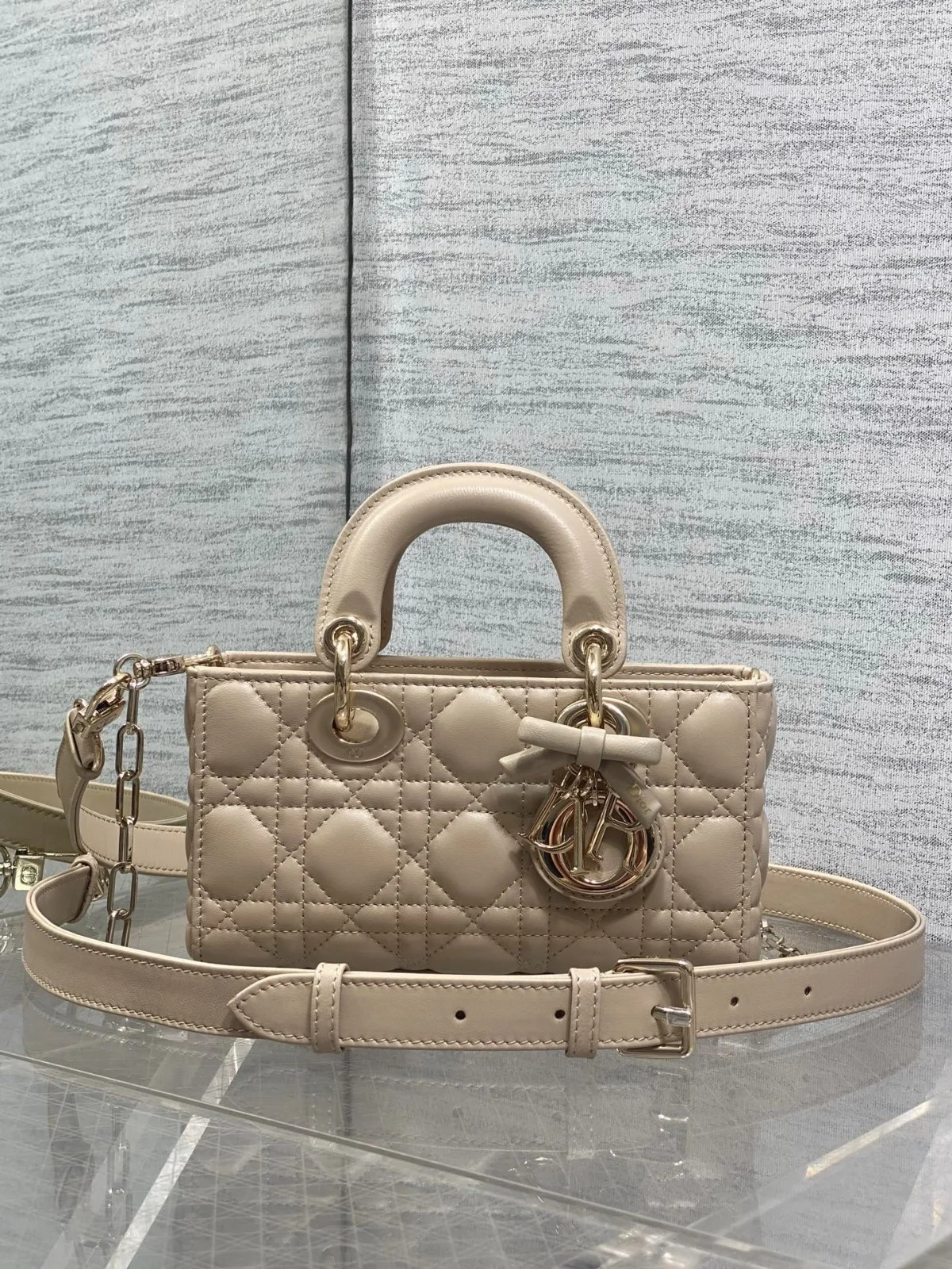 Dior D-joy Small Beige