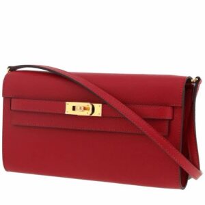 Hermes kelly Clutch Red