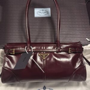 PRADA Bonnie Medium Maroon
