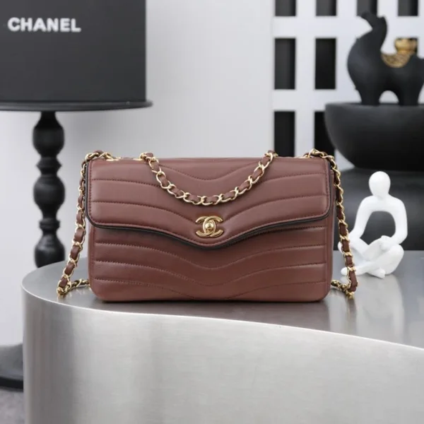 Chanel flap bag quilted leather