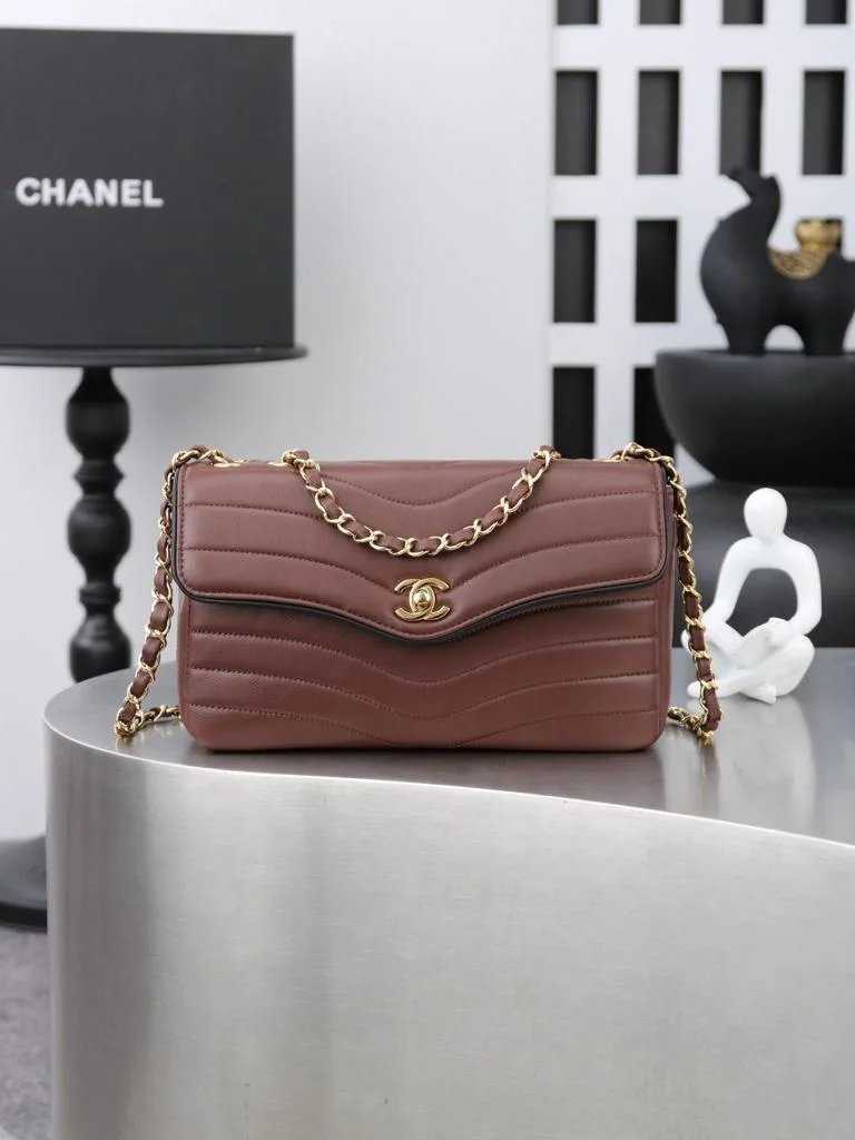 Chanel flap bag quilted leather