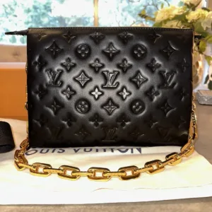 Louis Vuitton Coussin PM Embossed Monogram Black