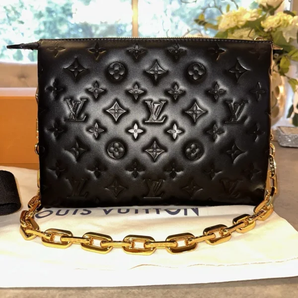 Louis Vuitton Coussin PM Embossed Monogram Black