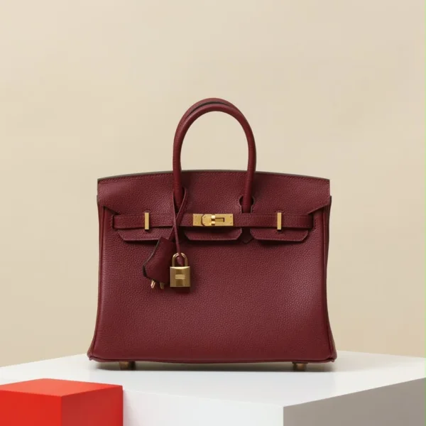 Hermès Togo Birkin 25 in Signature Rouge H