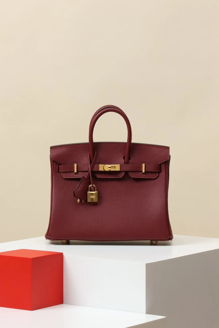 Hermès Togo Birkin 25 in Signature Rouge H
